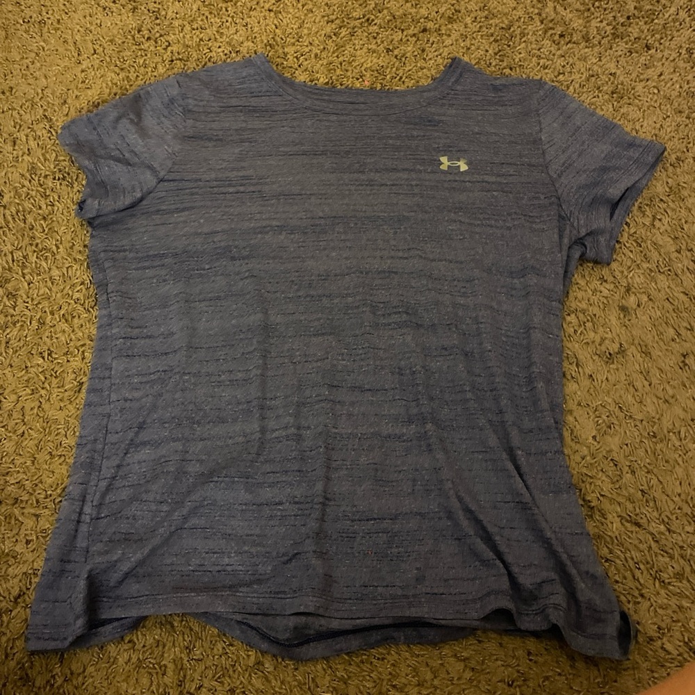 Under Armour Women's Heathered Blue Tee